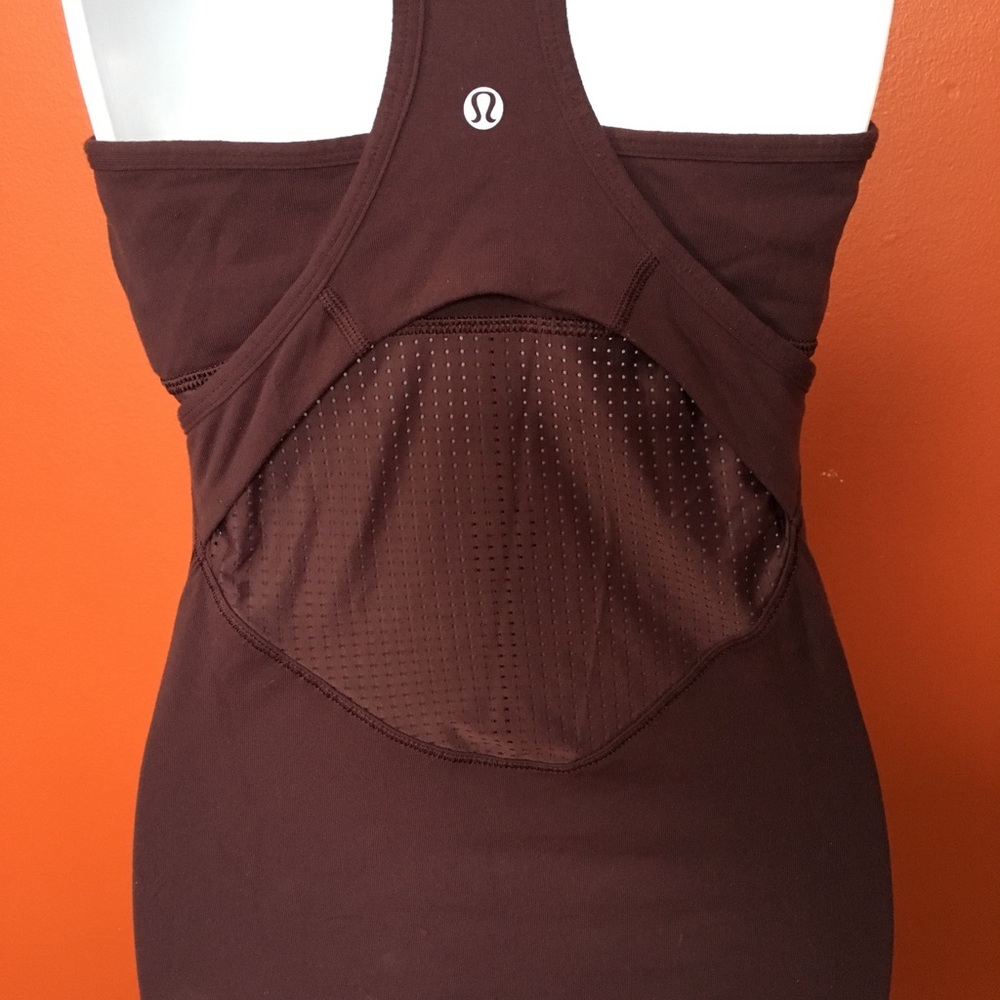 Lululemon Mesh Racerback Tank gorgeous wine color